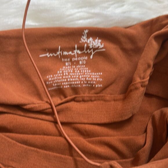 Free People Intimately Bodysuit Rust Brown Size Medium - Picture 3 of 4